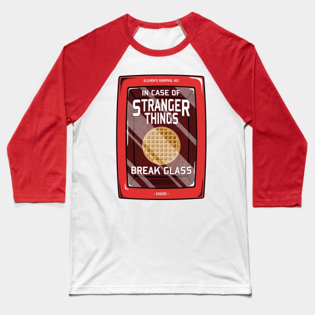 In case of Stranger Things Baseball T-Shirt by KinkajouDesign